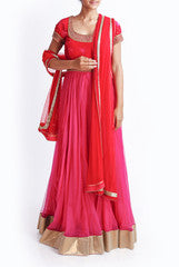 Mansi Vuppala Pink Anarkali
