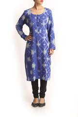 Wabi Sabi Kaya Blue Kurta