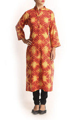 Wabi Sabi Kiku Brown Kurta