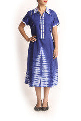 Wabi Sabi Koji Blue Shirt Dress