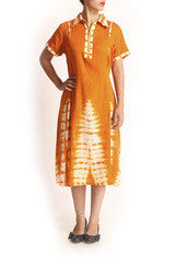 Wabi Sabi Kura Yellow Shirt Dress
