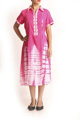 Wabi Sabi Maki Pink Shirt Dress
