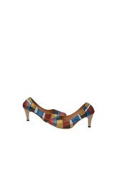 Wearmates Metallic Geometric Pattern Pumps Heels Shoes