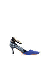 Wearmates Silver feather and anchor Designer Stilettos Heels Shoes