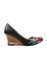 Wearmates Vintage Rose Designer Wedges Heels Shoes