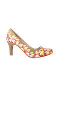 Wearmates Designer Floral Splash Faux Leather Court Shoes