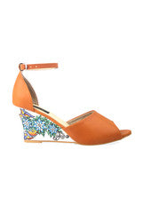 Wearmates Fish & Floral Designer Wedges Footwear