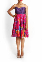 Wundershop Purple Bustier Dress