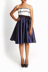 Wundershop Blue Bustier Dress
