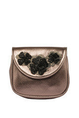 Rossoyuki Black Flower Clutch