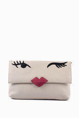 Ayushi Off White Pout Sling Bag
