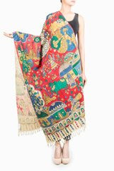 Uppada Hand Painted Kalamkari Dupatta