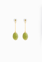 Ode To Earth Chain Drop Stud Earring