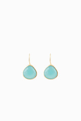 Ode To Earth Blue Stone hook earring