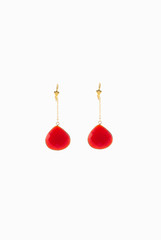 Ode To Earth Red Chain Drop Earring